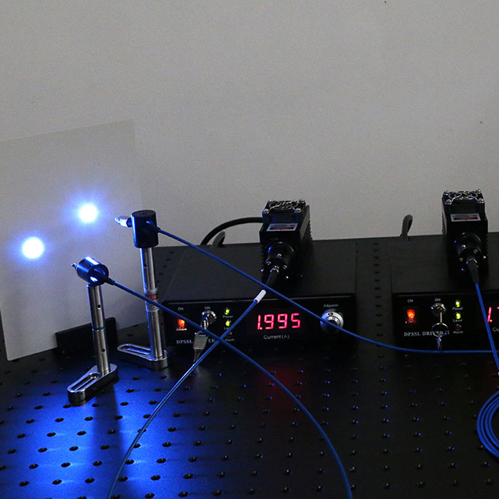 473nm 20mW blue fiber laser with power supply Support customized